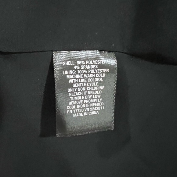 Black and blue floral midi flowing shift dress size medium - Picture 6 of 6